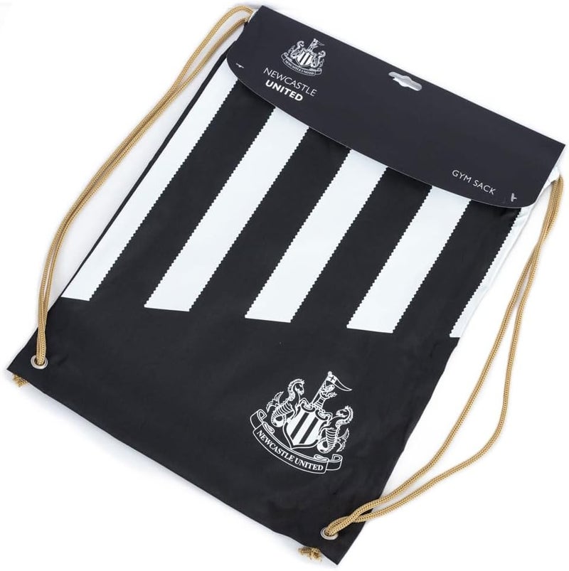 Hypro Unisex's Newcastle Gym Sack-Stripe, Black and White, One Size, Black and White, One Size - Image 3